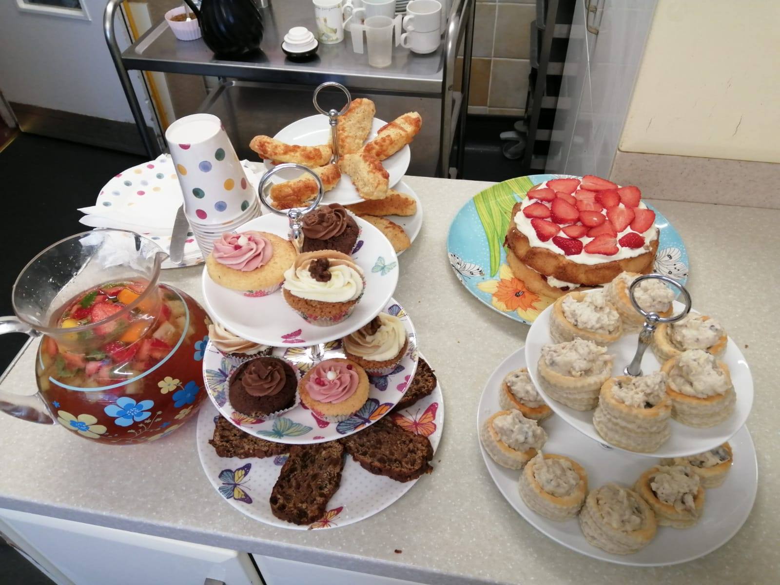 a platter of food found in our care home